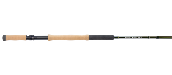 Echo Musky Fly Rod, built for targeting large predatory fish with its powerful action and durability.